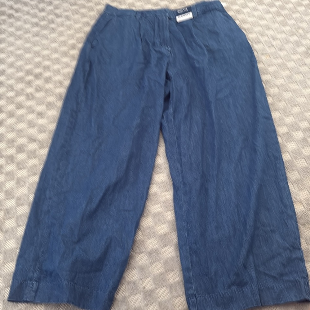 Old Navy Extra High-Waisted Baggy Wide-Leg Pleated Trouser Jeans Women's Size 16 - Picture 2 of 9